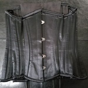 Orchard Corset 426 20" Black Satin